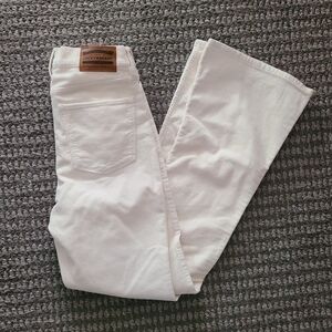 Lucky Brand Stevie High Rise Flare 6/28 Nwot White Cordoroy Pants